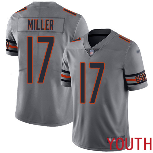 Chicago Bears Limited Silver Youth Anthony Miller Jersey NFL Football #17 Inverted Legend